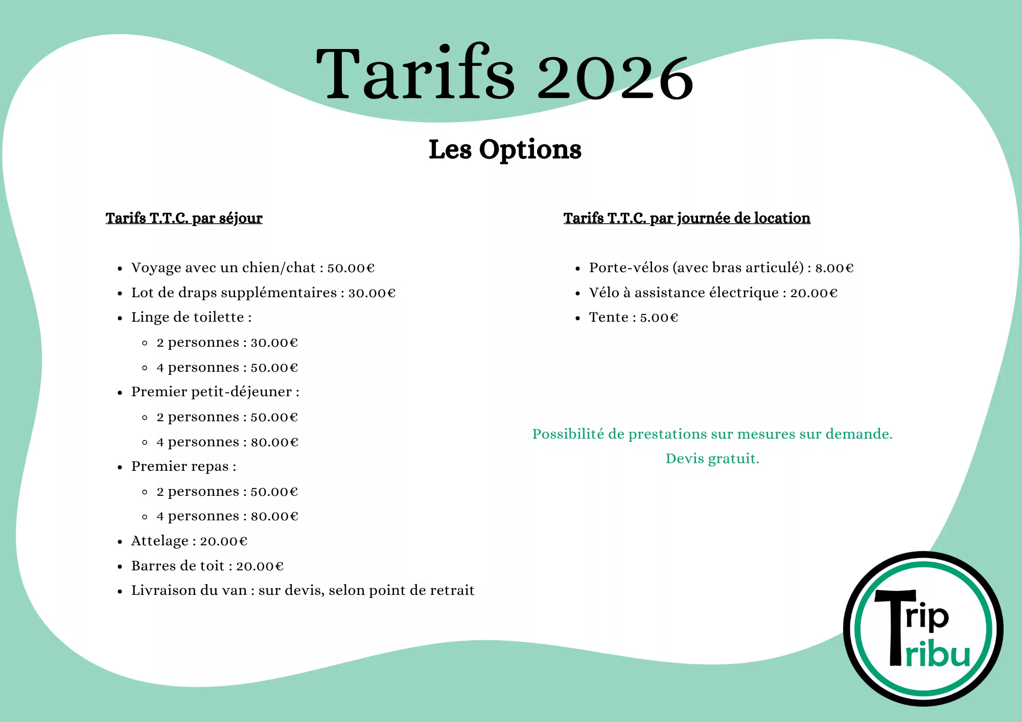 Options 2026 location van aménagé Ain Nantua